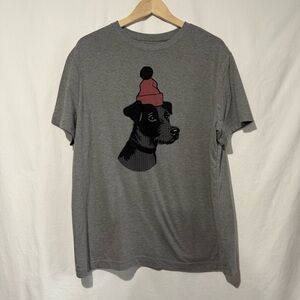 Goodfellow & Co‎ Charcoal Dog Tee with Red Hat